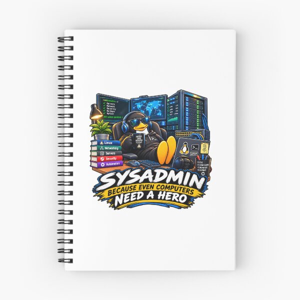 Item preview, Funny Sysadmin Linux Administrator IT Humor designed and sold by TBillMAG — Retro Tech & IT Humor.