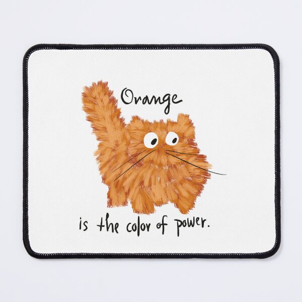 Item preview, Funny Orange Cat Power and Attitude designed and sold by TrueWoven Studio.