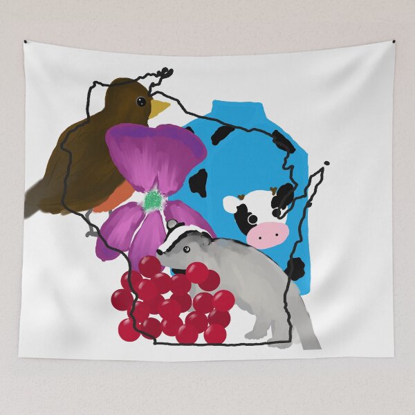 Item preview, Wisconsin- Overlap designed and sold by EmberGlowPress.