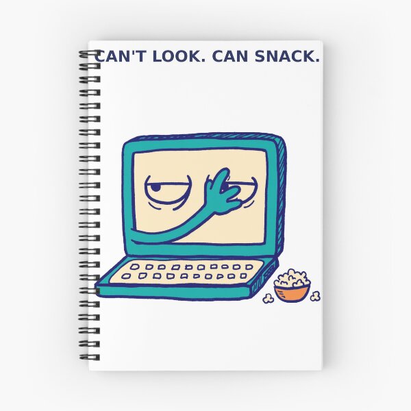 Item preview, Can't Look Can Snack Funny Laptop Sticker — Game Day Comedy Decal designed and sold by ryleemaxwell.