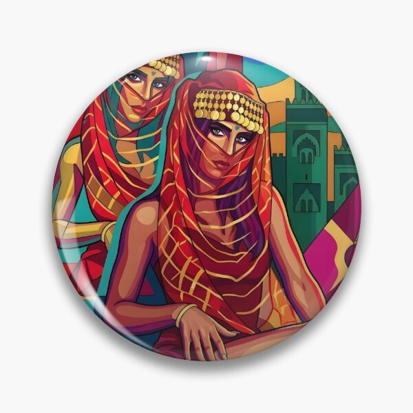Item preview, Arabian Nights Women Neon Pop Art designed and sold by MoArtShop.