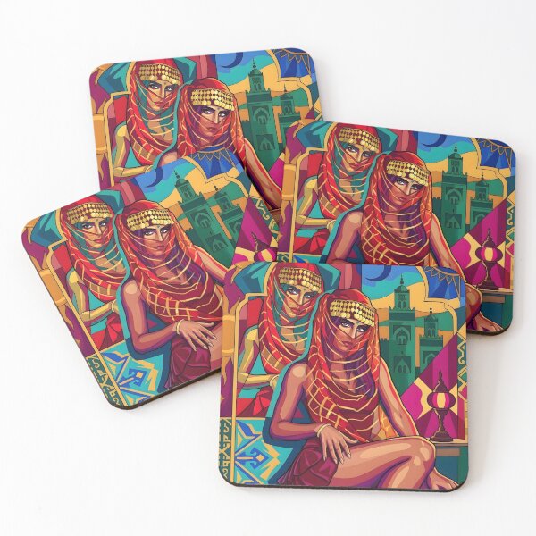 Item preview, Arabian Nights Women Neon Pop Art designed and sold by MoArtShop.