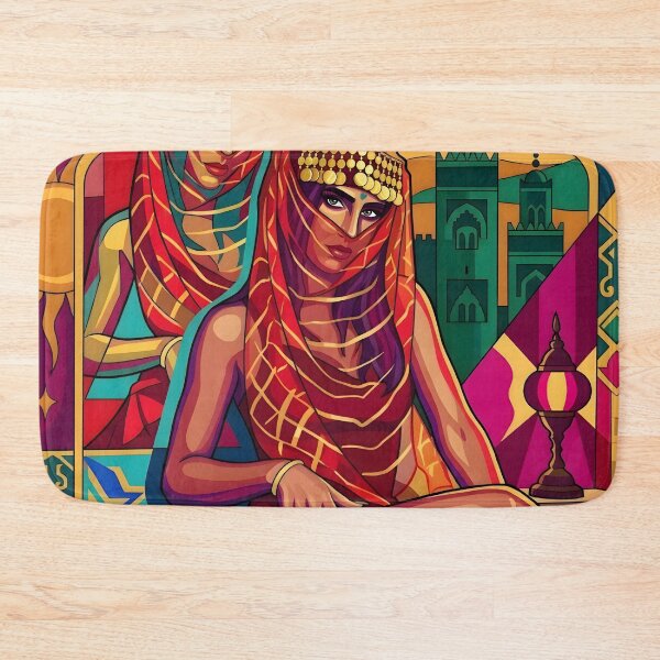 Item preview, Arabian Nights Women Neon Pop Art designed and sold by MoArtShop.