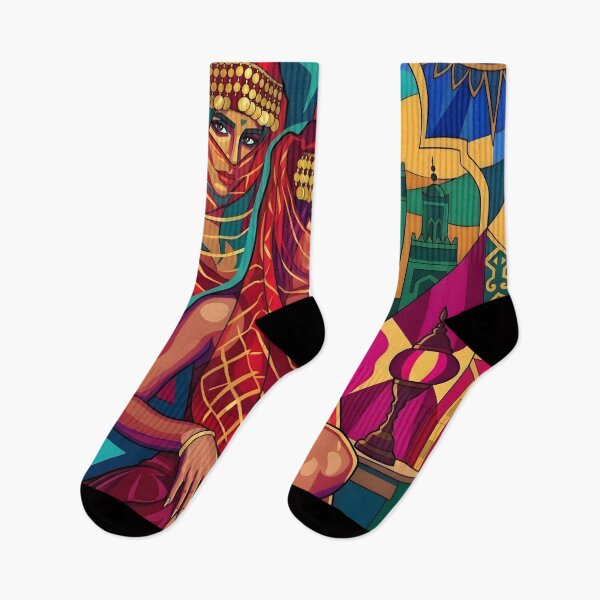 Item preview, Arabian Nights Women Neon Pop Art designed and sold by MoArtShop.