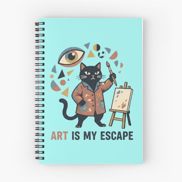 Item preview, Art Is My Escape Black Cat Artist | Painter Cat Surreal Graphic designed and sold by Dogandesighn.