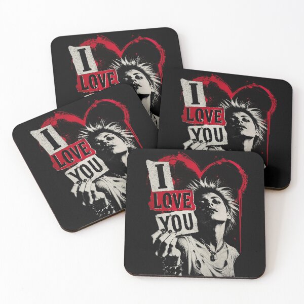 Item preview, I Love You Punk Rock Valentine Graphic designed and sold by ERODED SELF.