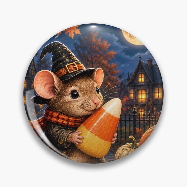 Item preview, A Mouse Carrying a Candy Corn- Upscaled Version designed and sold by Novel Works Studio.