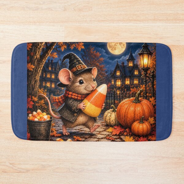 Item preview, A Mouse Carrying a Candy Corn- Upscaled Version designed and sold by Novel Works Studio.