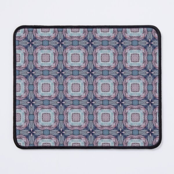 Item preview, Seafoam Mint Ice Blue Mauve Slate Indigo Octagonal Tile Pattern Mandala - Duvet Cover designed and sold by ArithraStudio.