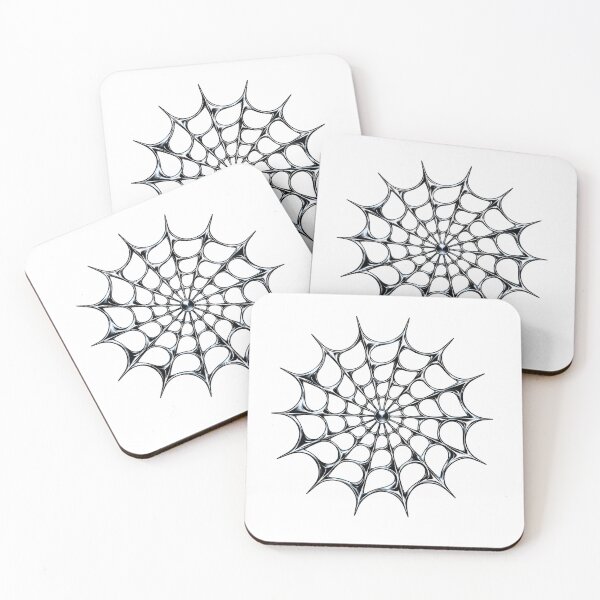 Item preview, Liquid Chrome Spiderweb – Y2K Cyber Gothic Web designed and sold by FileFlowStudio.