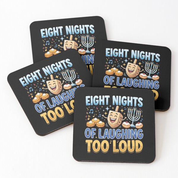 Item preview, Eight Nights of Laughing Too Loud Hanukkah designed and sold by YASSINE HZ.