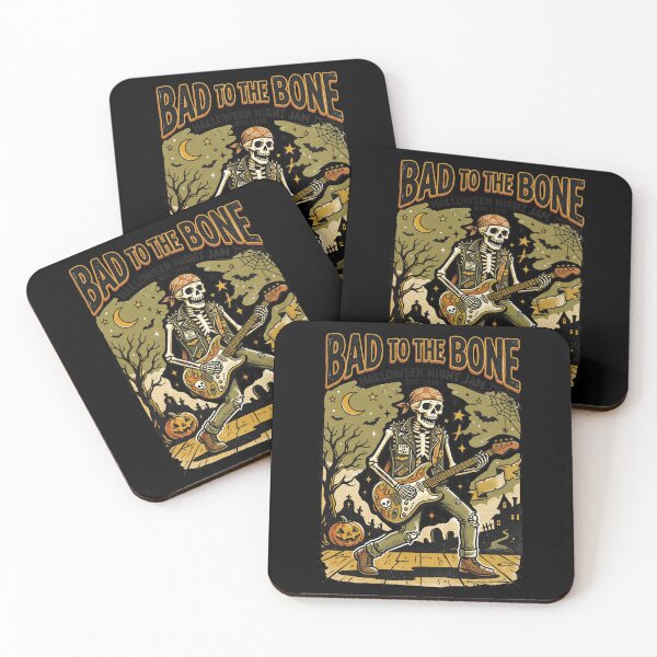 Item preview, Vintage Bad to the Bone Skeleton Guitarist designed and sold by Viinde.