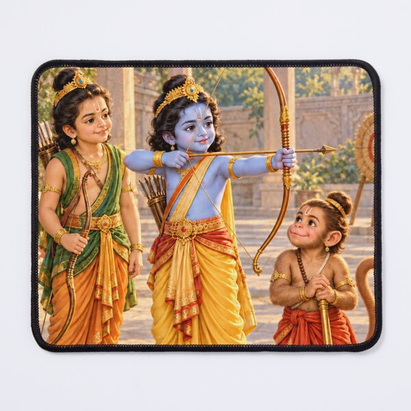 Item preview, Bala Rama, Lakshmana and Hanuman Archery Courtyard Art designed and sold by Homyar.