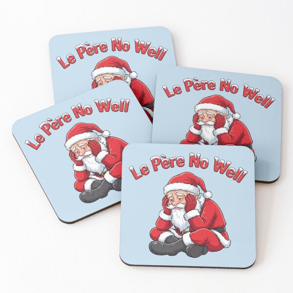 Item preview, Father No Well – Sad Santa Claus – Funny Christmas Pun 2 designed and sold by WordPlayStudio.