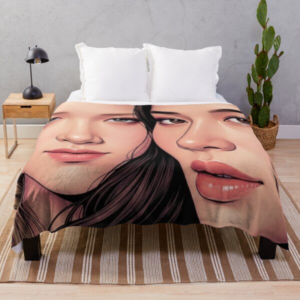 Item preview, KaoJane Perfect Pair Thai GL Sapphic Actress LGBTQ+ Cartoon Decor Comic Wall Art Print Poster Shirt Clock Blanket KDrama designed and sold by Mind Space.