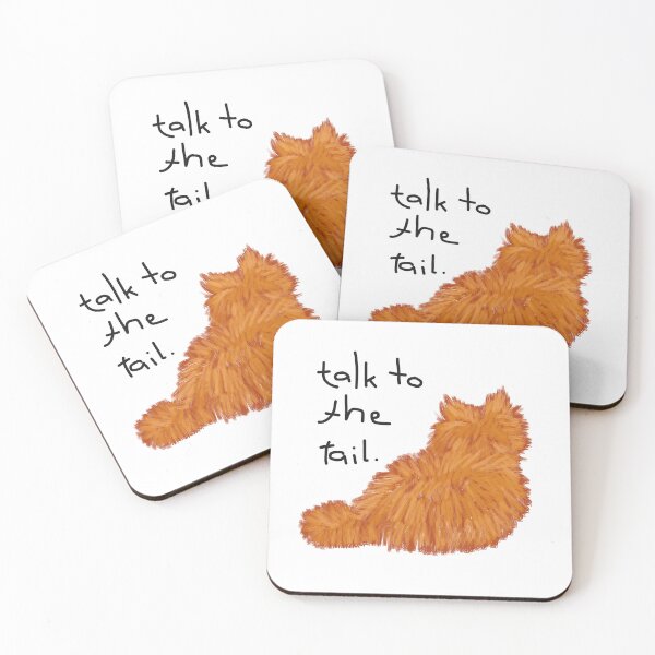 Item preview, Funny Orange Cat Talk to the Tail designed and sold by TrueWoven Studio.