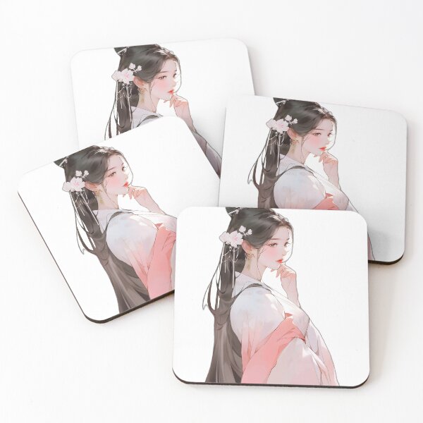 Item preview, Elegant Anime Girl in Traditional Chinese Hanfu – Asian Fantasy Art designed and sold by Sk1628.