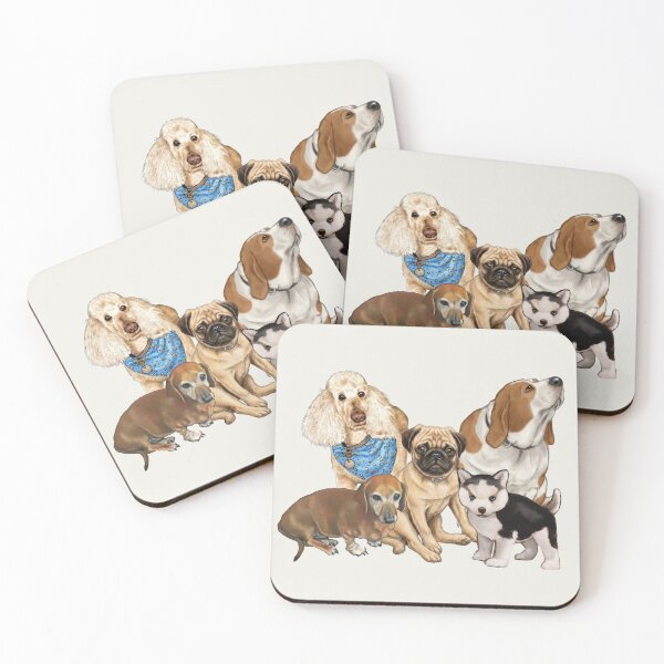Item preview, Group of Adrable Dogs, Doggie Friends, Several Breeds designed and sold by JoyfulWhimsy.