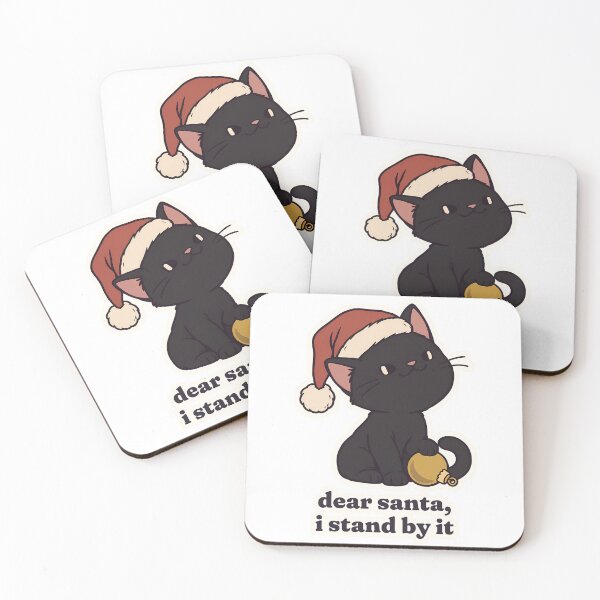 Item preview, Black Cat Christmas Dear Santa I Stand by It designed and sold by OuqCreations.