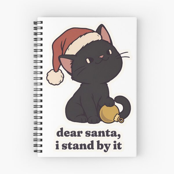 Item preview, Black Cat Christmas Dear Santa I Stand by It designed and sold by OuqCreations.