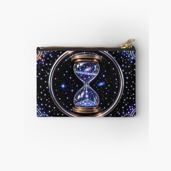 Item preview, Cosmic Hourglass of Time - Celestial Galaxy Steampunk Art designed and sold by Breezes-of-Ida.