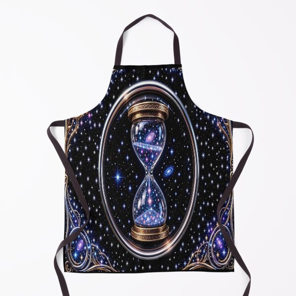 Item preview, Cosmic Hourglass of Time - Celestial Galaxy Steampunk Art designed and sold by Breezes-of-Ida.