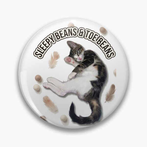 Item preview, leepy Beans and Toe Beans - Cute Sleepy Cat designed and sold by MeliMedO Art.