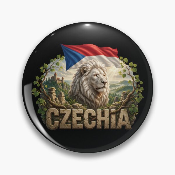 Item preview, Czechia Heritage – Bohemian Lion Emblem designed and sold by FlagX.
