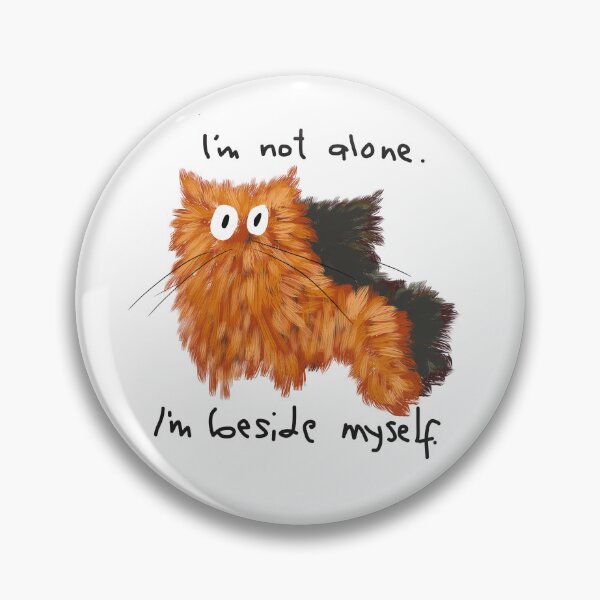 Item preview, Funny Orange Cat and Shadow Pun designed and sold by TrueWoven Studio.