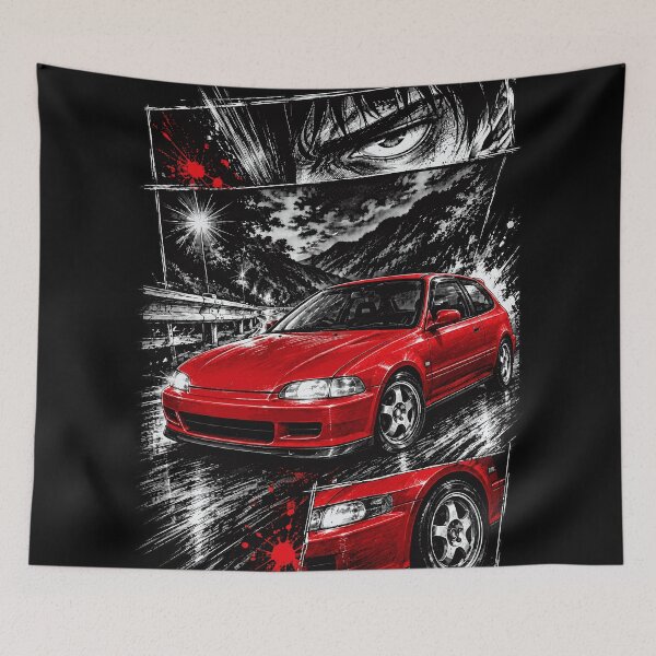 Item preview, Red Hatch Night Drive Manga JDM designed and sold by Night Shift Garage.
