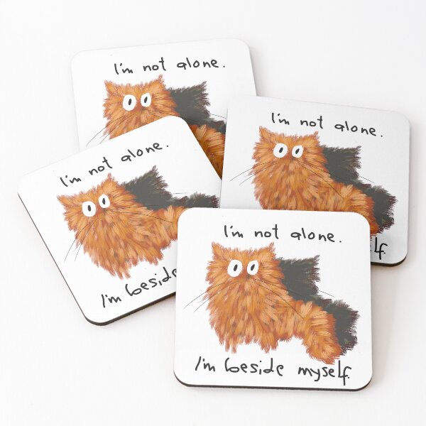Item preview, Funny Orange Cat and Shadow Pun designed and sold by TrueWoven Studio.