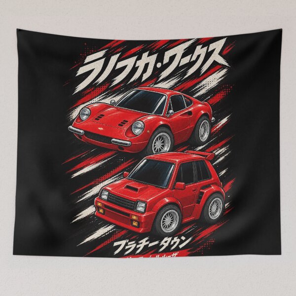 Item preview, Team Ranolfka Chibi Race Cars Red JDM Works designed and sold by Night Shift Garage.