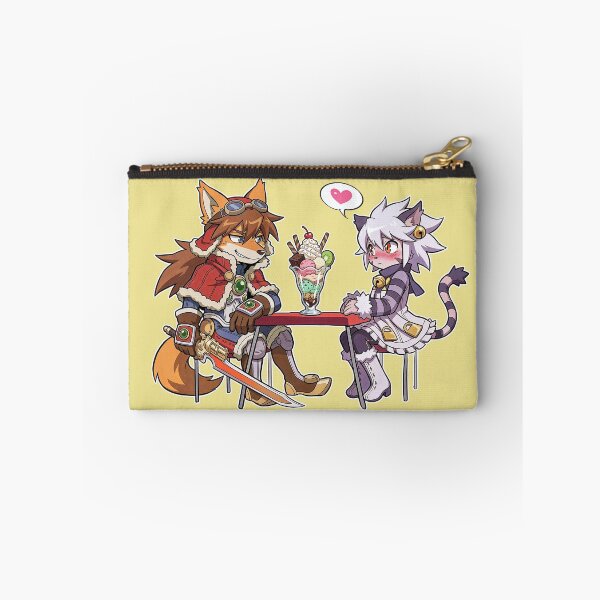 Item preview, Solatorobo Red and Elh Parfait Date Retro Anime Graphic Art couple designed and sold by CuteKats.