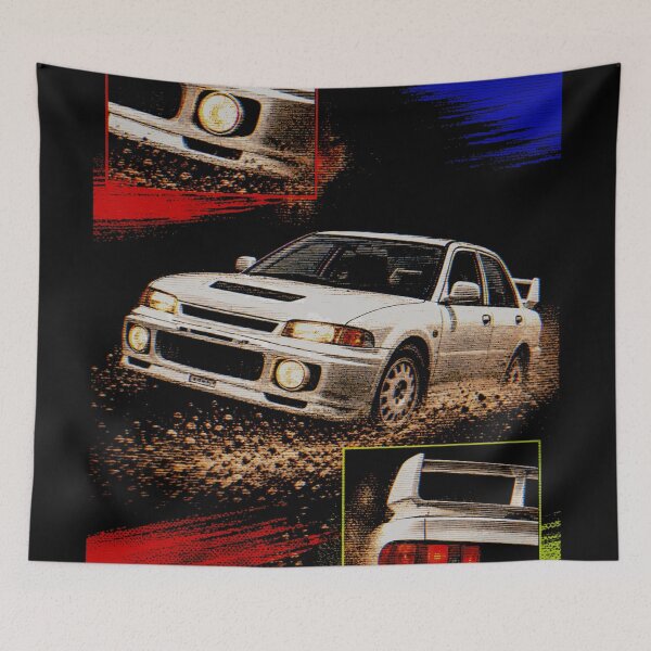 Item preview, VHS Rally Retro Rally Car Poster JDM designed and sold by Night Shift Garage.