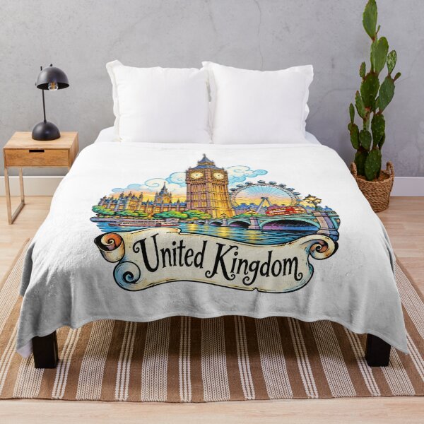 Item preview, Big Ben and London United Kingdom Travel Illustration designed and sold by EdwinkOne.
