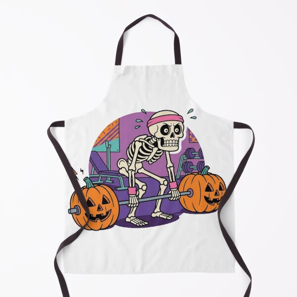 Item preview, Deadlift Literal - Skeleton Lifting Pumpkins (Gymrat Halloween) designed and sold by conamor-bymel.