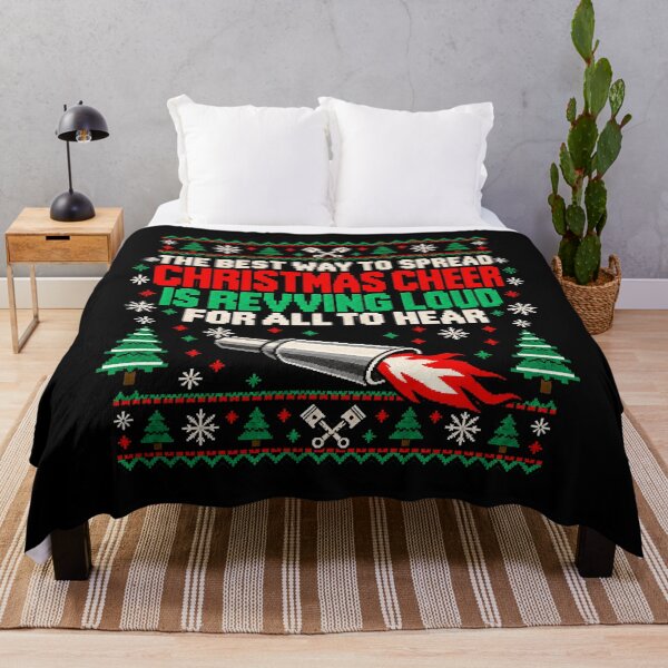 Item preview, Christmas Cheer Revving Loud Ugly Christmas Sweater Car designed and sold by Night Shift Garage.