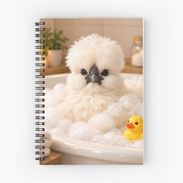 Item preview, Peaceful Silkie Chicken Bubble Bath designed and sold by Sillytoe.