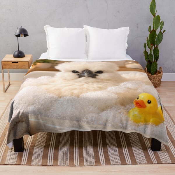 Item preview, Peaceful Silkie Chicken Bubble Bath designed and sold by Sillytoe.