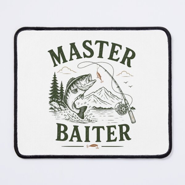 Item preview, Fishing Humor - Master Baiter designed and sold by CampAndCoast.