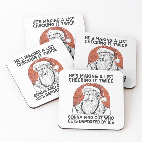 Item preview, He's Making A List Checking It Twice Trump Political Christmas  designed and sold by mareix.