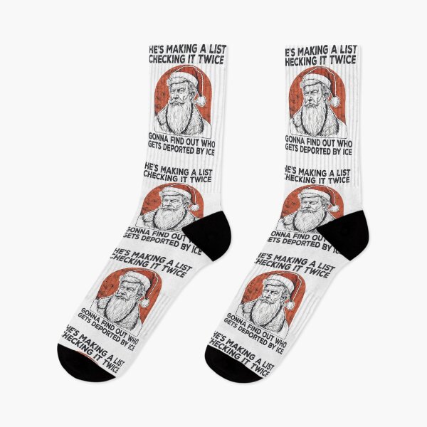 Item preview, He's Making A List Checking It Twice Trump Political Christmas  designed and sold by mareix.