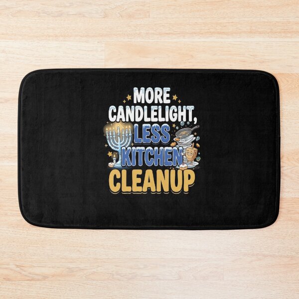 Item preview, More Candlelight Less Kitchen Cleanup Hanukkah designed and sold by YASSINE HZ.