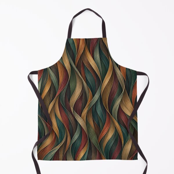 Aperçu de l'œuvre Autumn Velvet Threads – Elegant Earth Tone Abstract Pattern créée et vendue par HO•Designs.