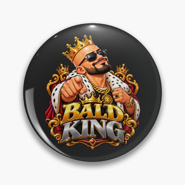 Item preview, Bald King – Funny Bald Pride Royal Crown Design designed and sold by DIB Designs – Express Your Style.