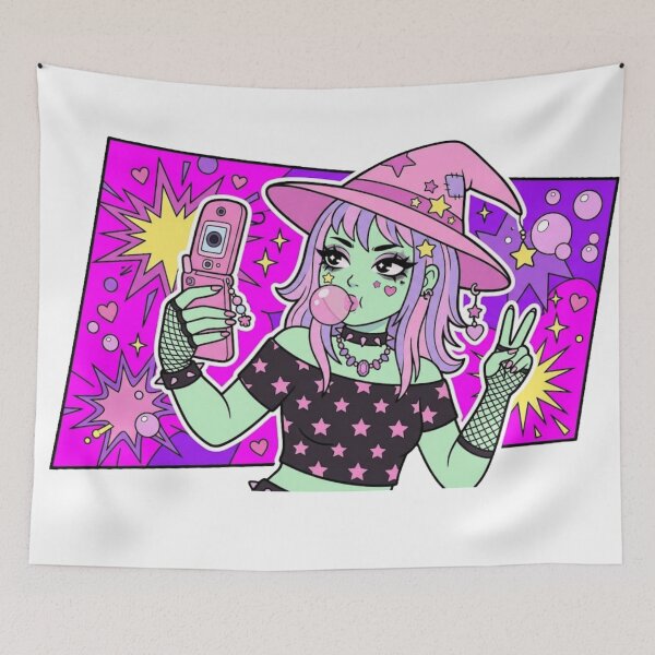 Item preview, Y2K Witch Baddie - Retro Phone Selfie designed and sold by conamor-bymel.