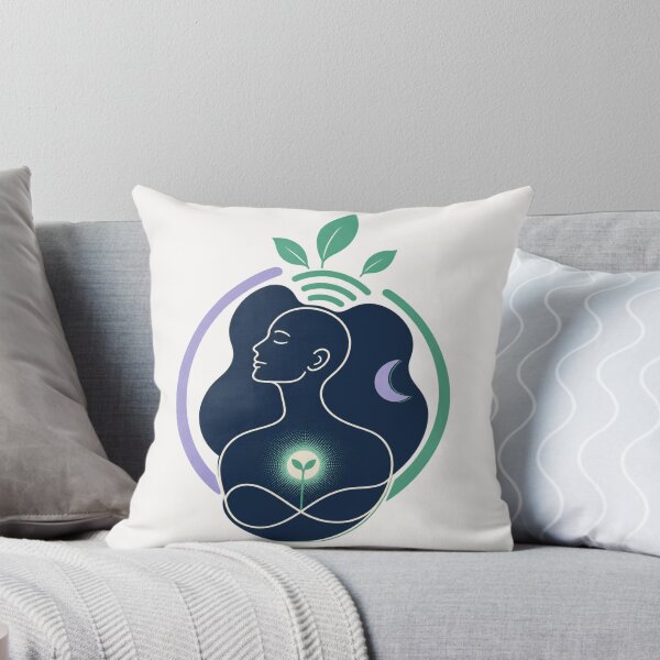 Item preview, Mindfulness Meditation Heart Sprout Self Care Aesthetic Art designed and sold by QCena.