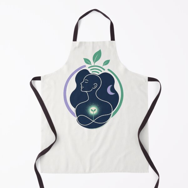 Item preview, Mindfulness Meditation Heart Sprout Self Care Aesthetic Art designed and sold by QCena.