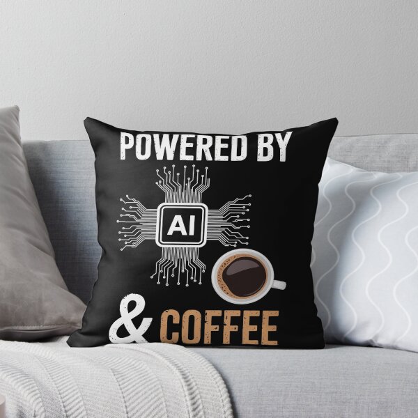 Item preview, POWERED BY AI & COFFEE designed and sold by jkrphoto.