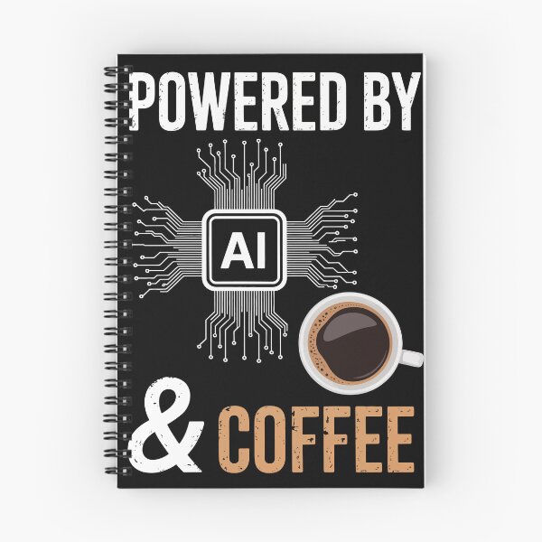Item preview, POWERED BY AI & COFFEE designed and sold by jkrphoto.